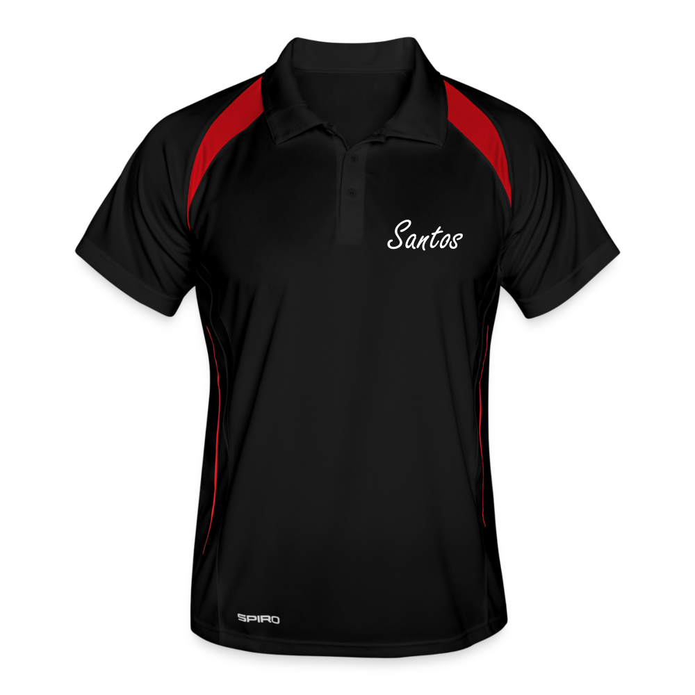 2024 SANTOS Collection Men's Polo breathable - black/red