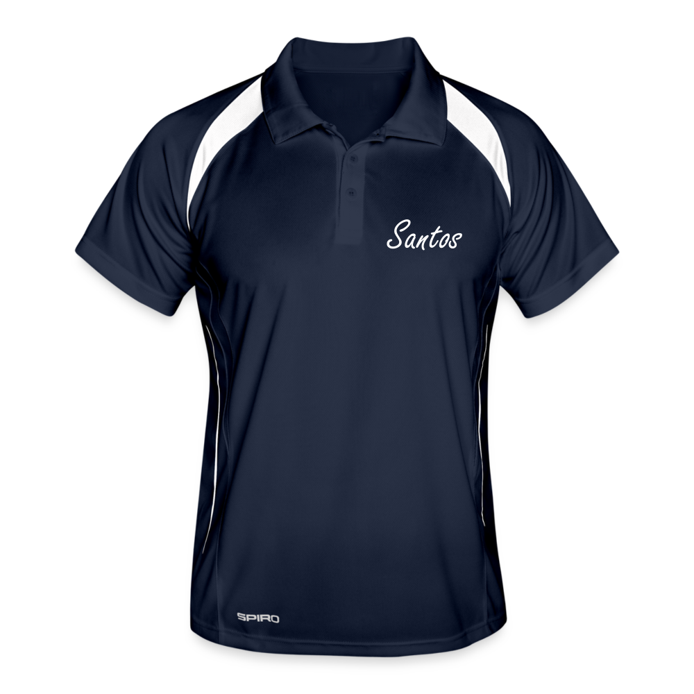 2024 SANTOS Collection Men's Polo breathable - navy/white