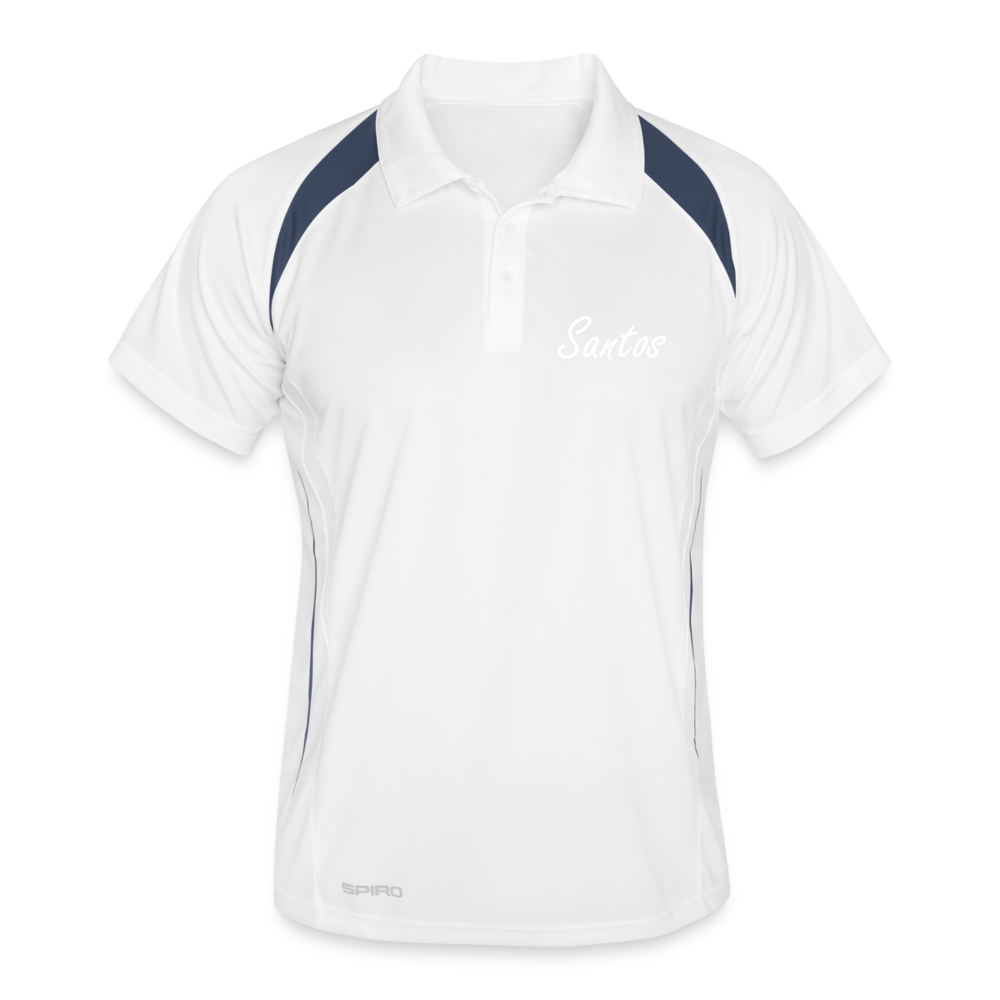 2024 SANTOS Collection Men's Polo breathable - white/navy