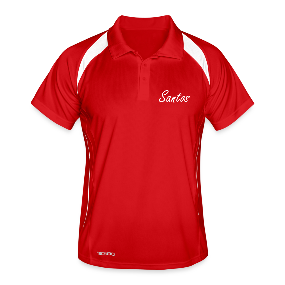 2024 SANTOS Collection Men's Polo breathable - red/white