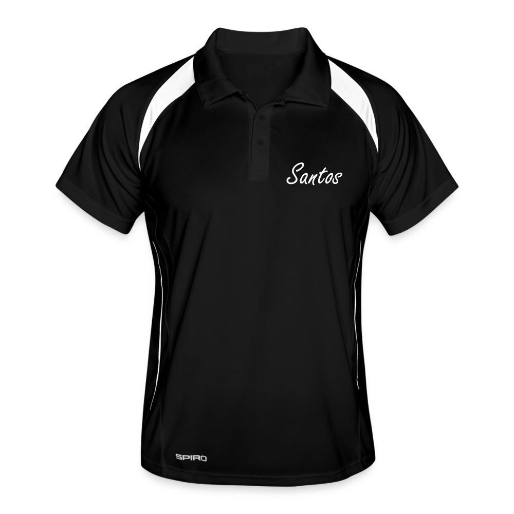 2024 SANTOS Collection Men's Polo breathable - black/white