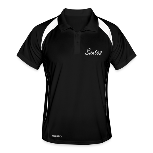 2024 SANTOS Collection Men's Polo breathable - black/white