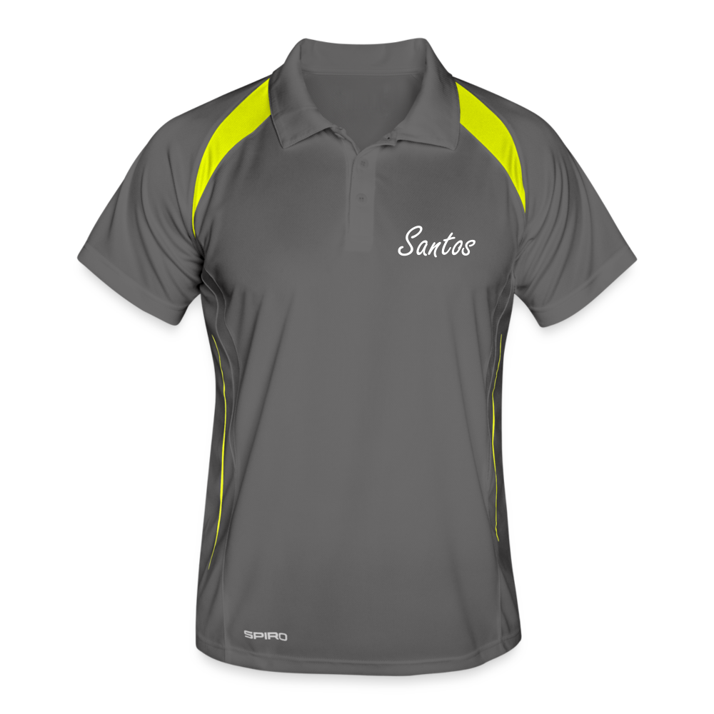 2024 SANTOS Collection Men's Polo breathable - grey/lime